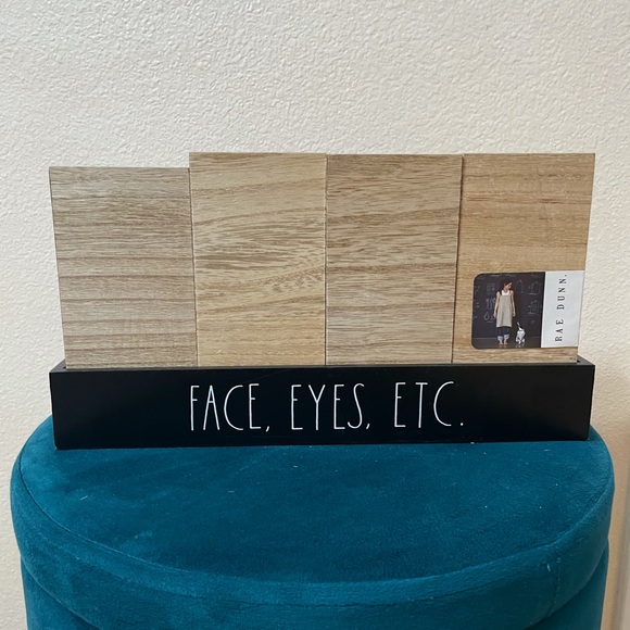 Brown 5 pcs set wooden make up organizer Rae Dunn - Picture 8 of 9